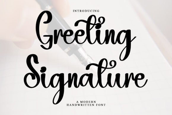 Greeting Signature Font - Featured Image