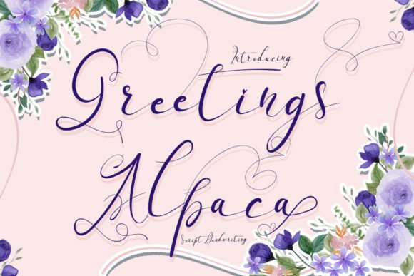 Greetings Alpaca Font - Featured Image