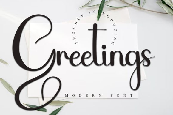 Greetings Font - Featured Image