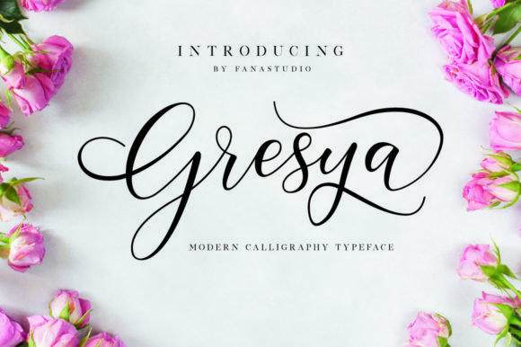 Gresya Script Font - Featured Image