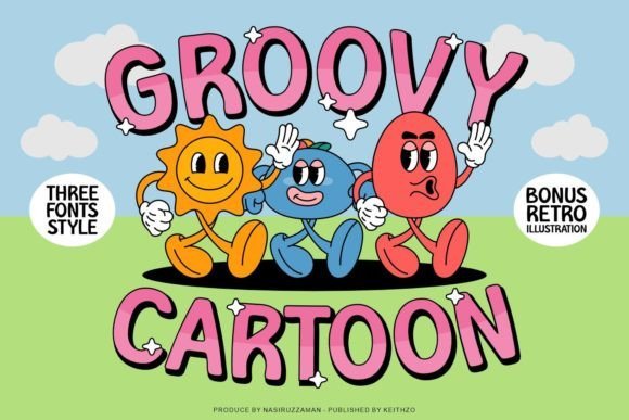 Groovy Cartoon Font - Featured Image