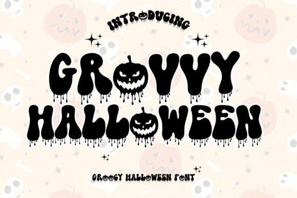 Groovy Halloween Font - Featured Image