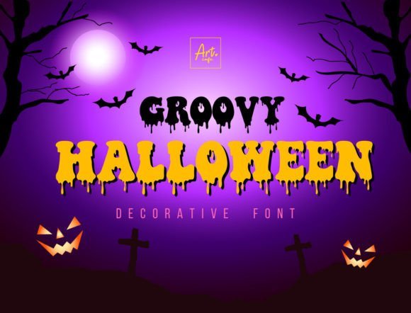 Groovy Halloween Font - Featured Image
