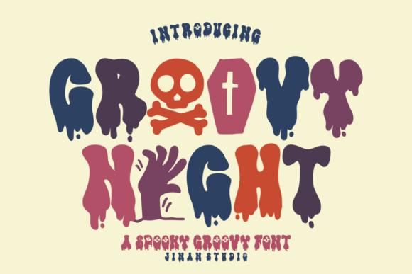 Groovy Night Font - Featured Image