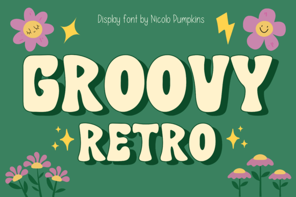 Groovy Retro Font - Featured Image