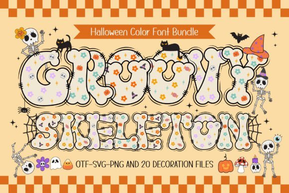 Groovy Skeleton Font - Featured Image