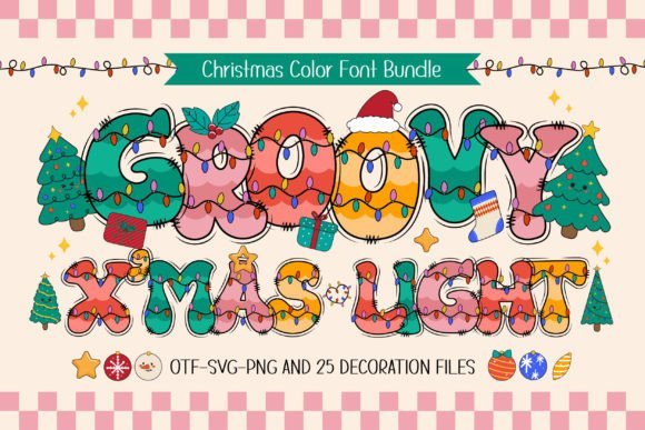 Groovy X'mas Light Font - Featured Image