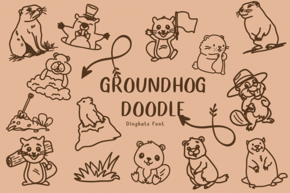 Groundhog Doodle Font - Featured Image