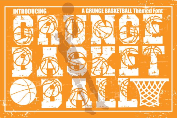 Grunge Basketball Font - Featured Image