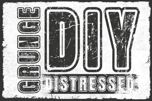 Grunge Diy Distressed Font - Featured Image
