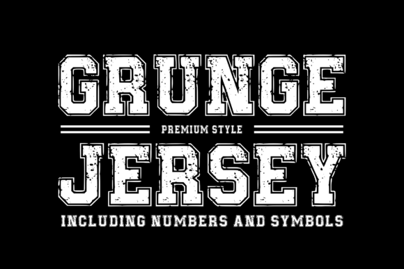 Grungejersey Regular Font - Featured Image