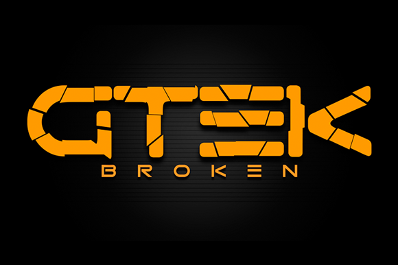 Gtek Broken Font - Featured Image