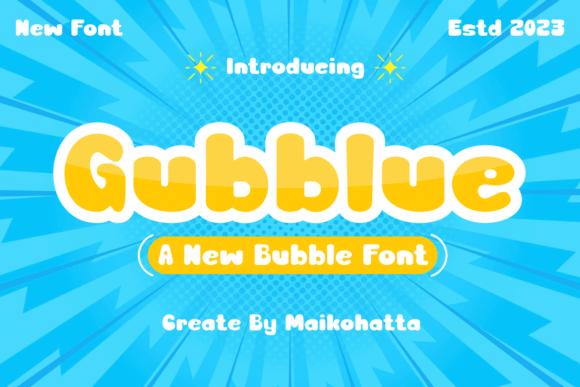 Gubblue Font - Featured Image