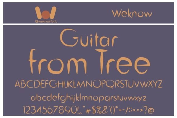 Guitar from Tree Font - Featured Image