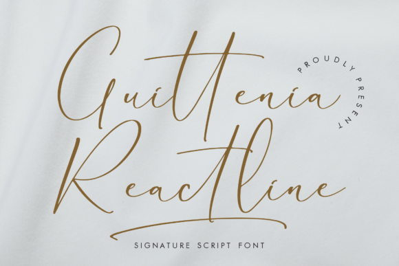 Guittenia Reactline Font - Featured Image