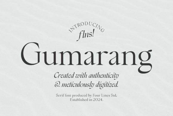 Gumarang Font - Featured Image