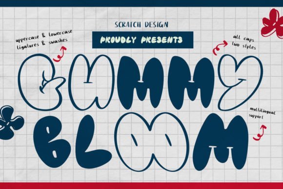 Gummy Bloom Font - Featured Image