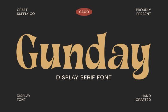 Gunday Font - Featured Image