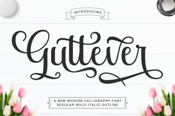 Guttever Font - Featured Image