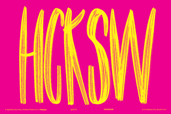 Hacksaw Font - Featured Image
