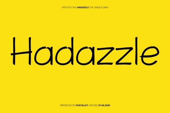 Hadazzle Font - Featured Image