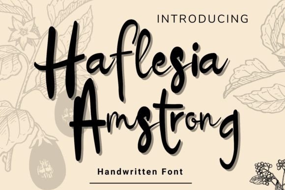 Haflesia Amstrong Font Font - Featured Image