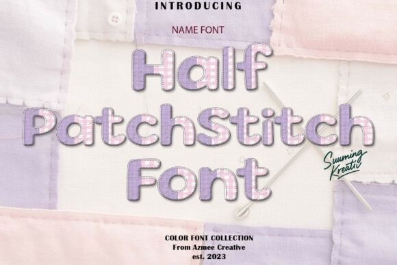 Half-patchstitch Font - Featured Image