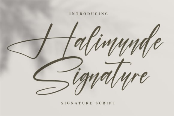 Halimunde Signature Font - Featured Image