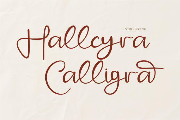 Hallcyra Calligra Font - Featured Image