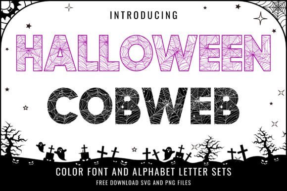 Halloween Cobweb Font - Featured Image