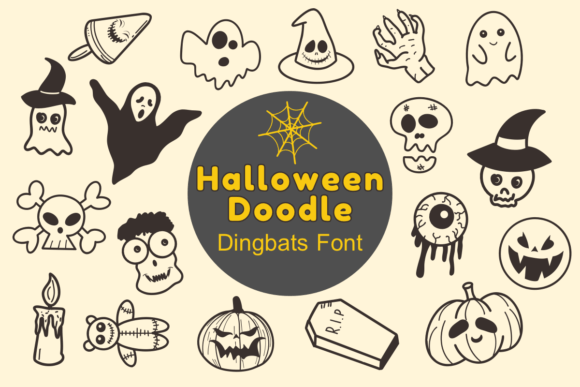 Halloween Doodle Font - Featured Image