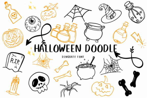 Halloween Doodle Font - Featured Image