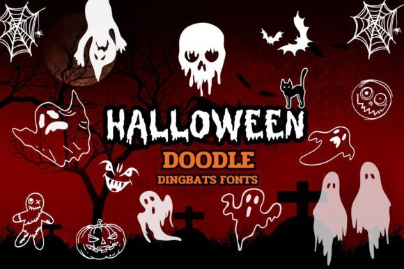 Halloween Doodle Font - Featured Image