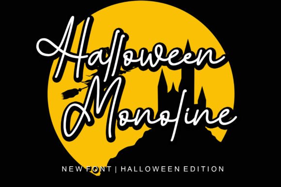 Halloween Monoline Font - Featured Image