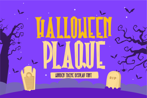 Halloween Plaque Font - Featured Image