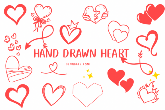 Hand-drawn Heart Font - Featured Image