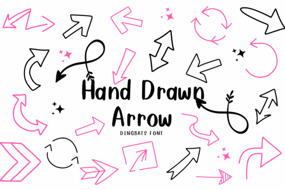 Hand Drawn Arrow Font - Featured Image