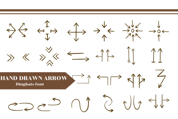 Hand Drawn Arrow Font - Featured Image