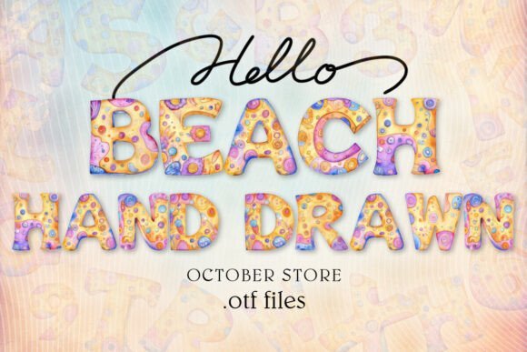 Hand Drawn Beach Font - Featured Image