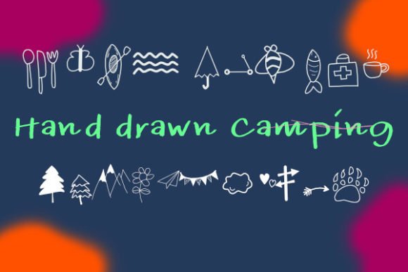 Hand Drawn Camping Font - Featured Image
