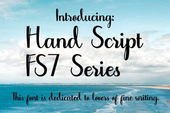 Hand Script - F7 Series Font - Featured Image