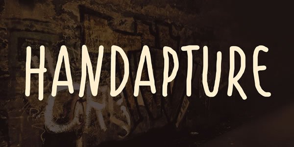 Handapture Font - Featured Image