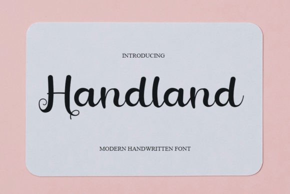 Handland Font - Featured Image