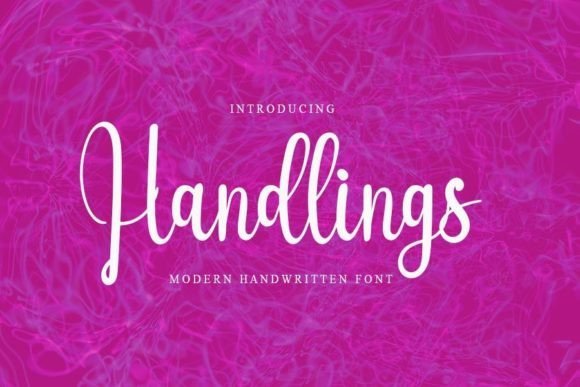 Handlings Font - Featured Image