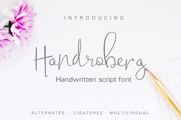Handroberg Font - Featured Image
