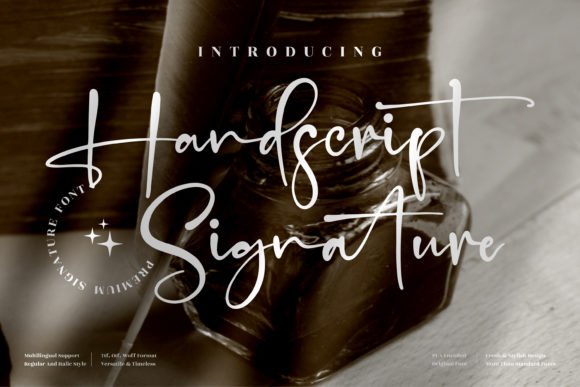 Handscript Signature Font - Featured Image