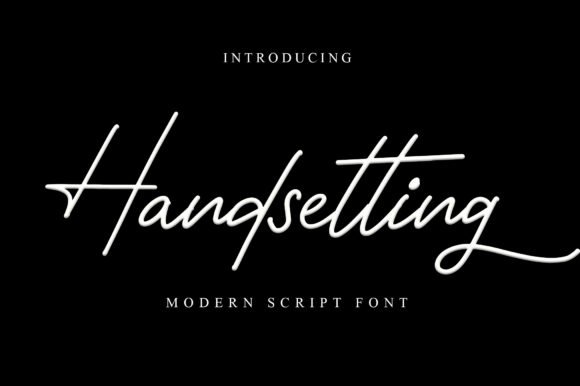 Handsetting Font - Featured Image