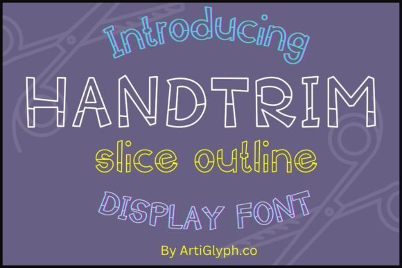 Handtrim Outline Font - Featured Image