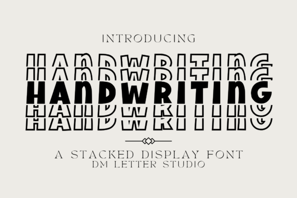Handwriting Stacked Font - Featured Image
