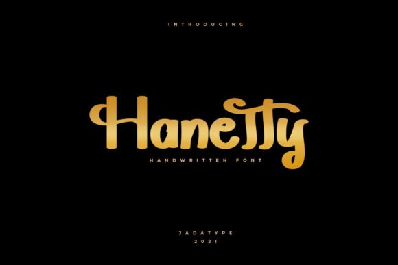 Hanetty Font - Featured Image
